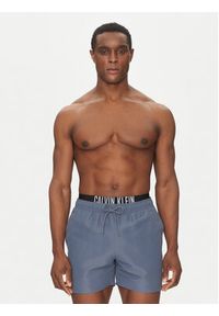 Calvin Klein Swimwear Szorty kąpielowe KM0KM01093 Szary Regular Fit. Kolor: szary. Materiał: syntetyk #3