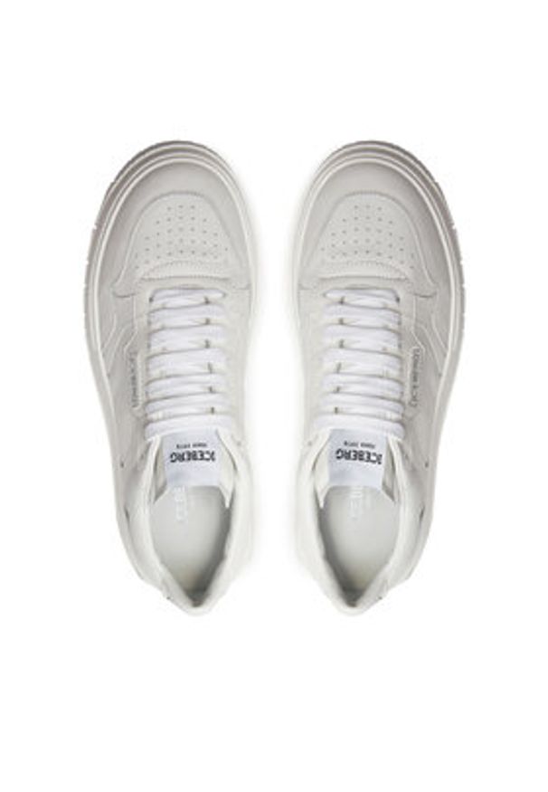 Iceberg Sneakersy IU1687 Biały. Kolor: biały. Materiał: skóra