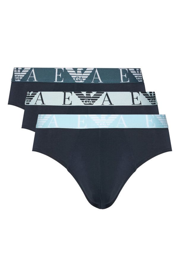 Emporio Armani Underwear Komplet slipów EM000258 AF20668 MB139 Granatowy. Kolor: niebieski. Materiał: bawełna