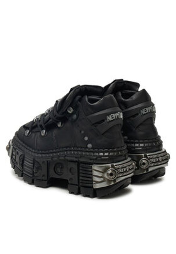 NEW ROCK Sneakersy M-WALL106-S10 Czarny. Kolor: czarny. Materiał: skóra