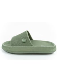 Klapki sportowe damskie CMP Ruby Slipper wygodne zielone. Kolor: zielony. Materiał: materiał, syntetyk. Styl: sportowy