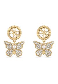 Kolczyki Guess. Materiał: złote. Kolor: złoty #1