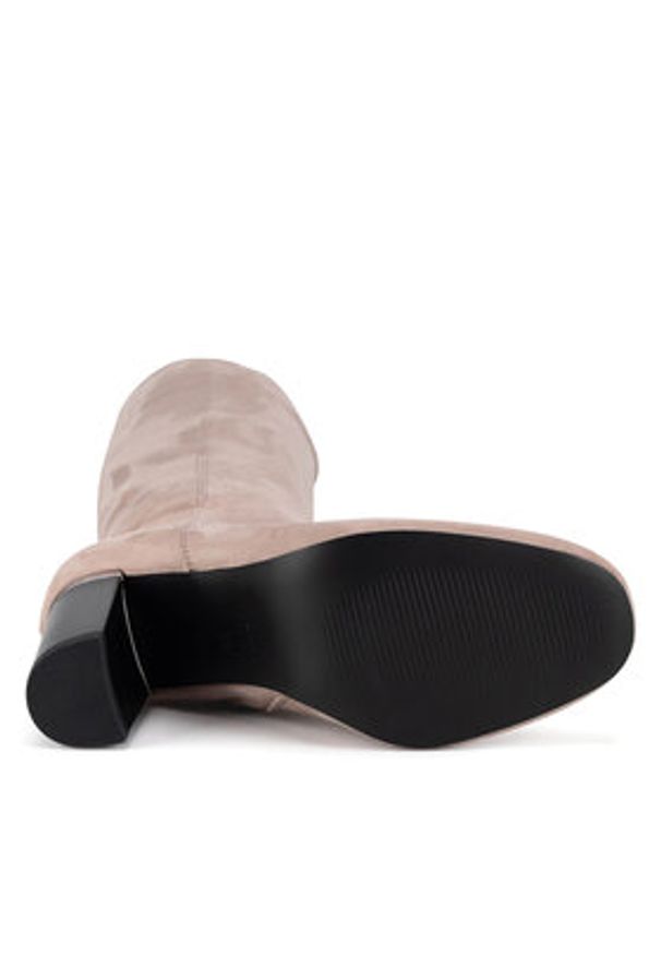 Jenny Fairy Kozaki WYL3883-1 Beżowy. Kolor: beżowy. Materiał: materiał