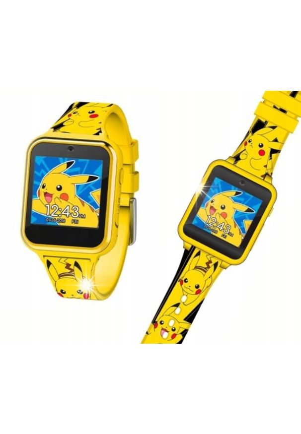 Euroswan Zegarek Elektroniczny LCD dla Dziecka na Rękę Pokemon Pikachu. Rodzaj zegarka: cyfrowe