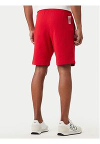 EA7 Emporio Armani Szorty sportowe 8NPS65 PJVRZ U5072 Czerwony Regular Fit. Kolor: czerwony. Materiał: bawełna. Styl: sportowy #4