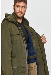 Pepe Jeans - Parka Byron. Okazja: na co dzień. Kolor: zielony. Styl: casual #7