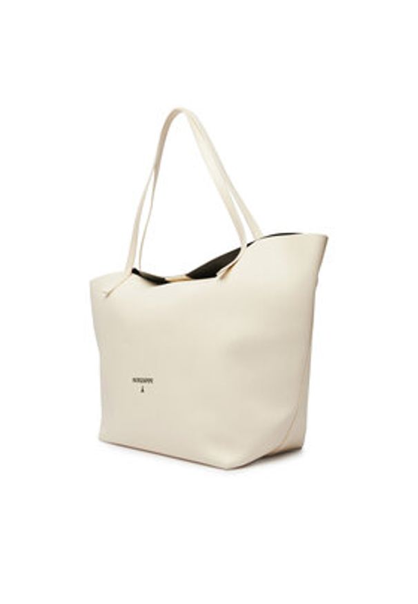 Patrizia Pepe Torebka 2B0130/L148-W405 Écru. Kolor: kremowy. Materiał: skórzane