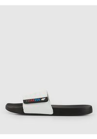 4f - 4F Klapki męskie - białe 40. Okazja: na co dzień, na plażę. Kolor: biały. Materiał: guma. Sezon: lato. Styl: wakacyjny, casual #1