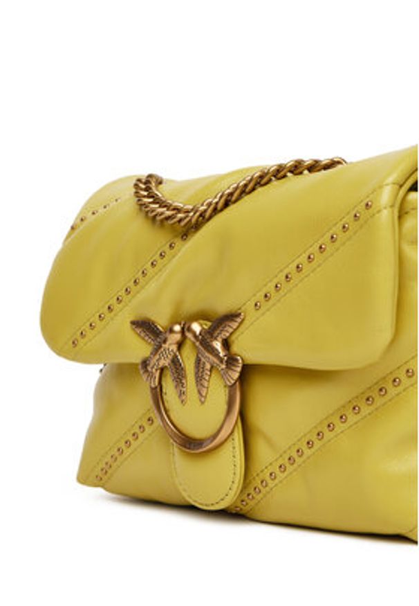 Pinko - PINKO Torebka Love Puff Mini Cl PE 25 PLTT 100039 A26T Zielony. Kolor: zielony. Materiał: skórzane