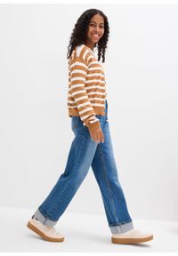 bonprix - Dżinsy z szerokimi nogawkami, low waist. Kolor: niebieski #3