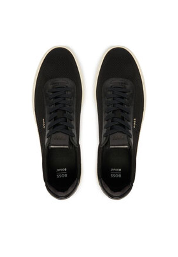 BOSS Sneakersy Kieran 50563181 Czarny. Kolor: czarny. Materiał: materiał