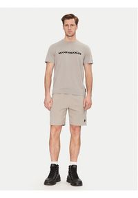 Moose Knuckles T-Shirt Conway M15MT760 Szary Regular Fit. Kolor: szary. Materiał: bawełna