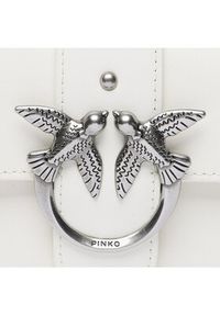 Pinko Torebka Love One Pocket C PE 23 PLTT 100061 A0F1 Biały. Kolor: biały. Materiał: skórzane