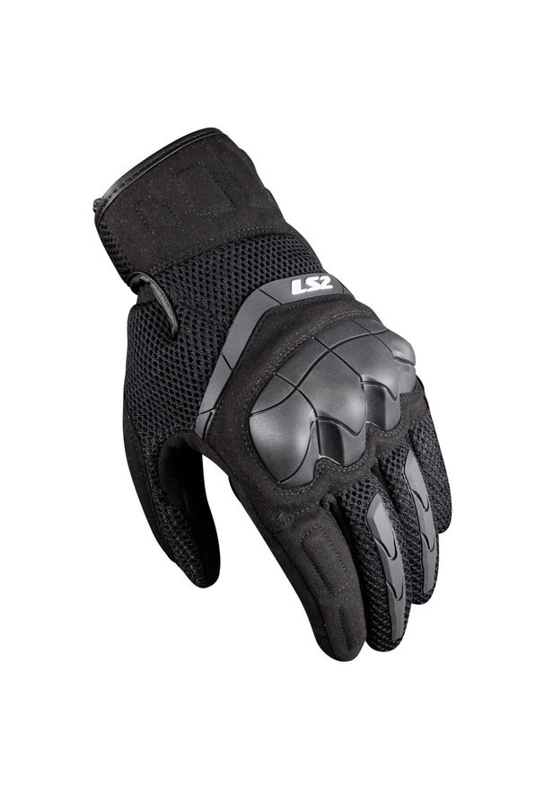 L2S - Rękawice rowerowe Ls2 Kubra dla mężczyzn XXL czarne. Kolor: czarny. Sport: kolarstwo
