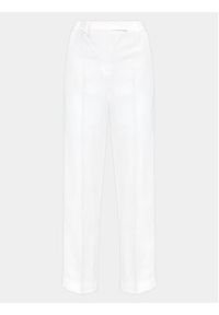 Fabiana Filippi Spodnie materiałowe PAD273W410 Biały Regular Fit. Kolor: biały. Materiał: len, wiskoza #5