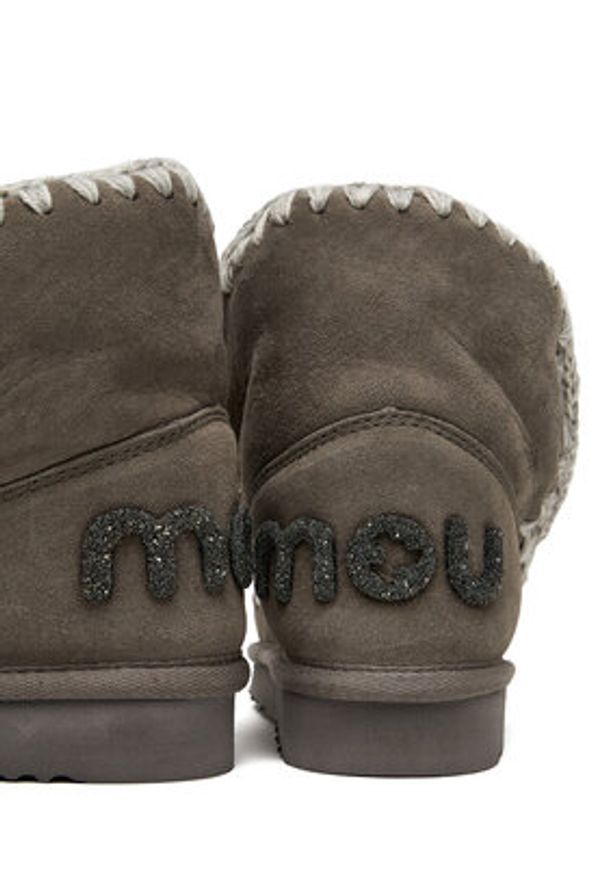 Mou Śniegowce MU.FW101050A Szary. Kolor: szary. Materiał: skóra, zamsz