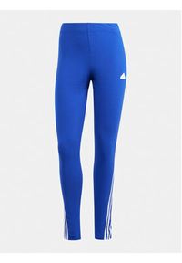 Adidas - adidas Legginsy Future Icons 3-Stripes IS3609 Niebieski Slim Fit. Kolor: niebieski. Materiał: bawełna #2