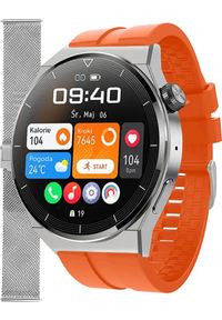 Smartwatch Enter SAT.111.538.1411-SET Pomarańczowy. Rodzaj zegarka: smartwatch. Kolor: pomarańczowy