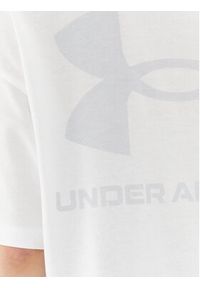 Under Armour T-Shirt Ua W Logo Lc Oversized Hw Ss 1379948 Biały Loose Fit. Kolor: biały. Materiał: bawełna