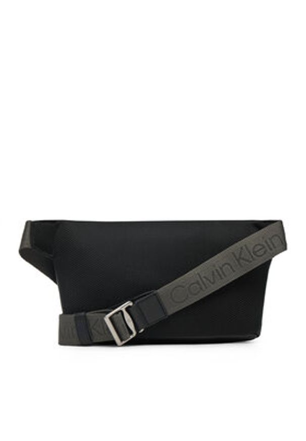 Calvin Klein Jeans Saszetka nerka Cargo Waistbag LV04G3082G Czarny. Kolor: czarny. Materiał: skóra