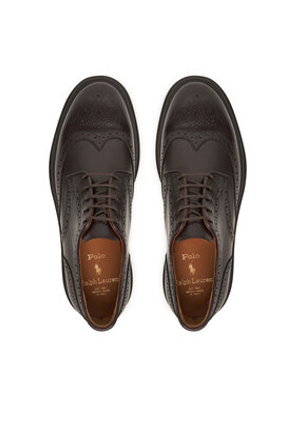 Polo Ralph Lauren Półbuty 811974129003 Brązowy. Kolor: brązowy. Materiał: skóra