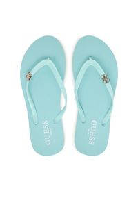 Guess Japonki E6GZ14 BB00F Turkusowy. Kolor: turkusowy. Materiał: syntetyk #1