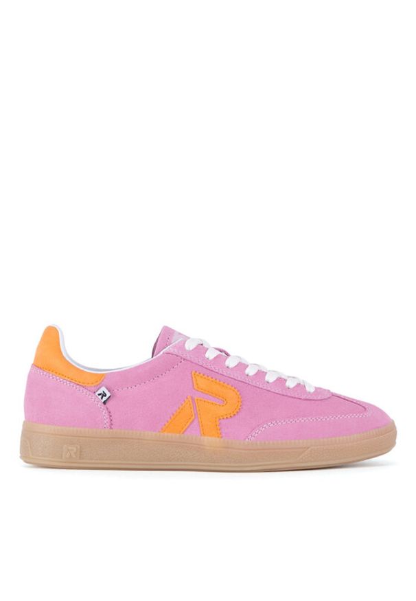 Rieker Revolution Lifestyle Sneakersy W2200-31 Różowy. Kolor: różowy. Materiał: zamsz, skóra