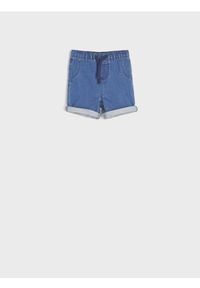 Sinsay - Szorty jeansowe - granatowy. Kolor: niebieski. Materiał: jeans