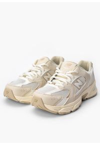 New Balance - Sneakersy damskie NEW BALANCE 530 GR530AA. Kolor: beżowy. Materiał: materiał, jeans, guma
