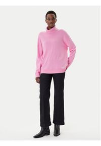 Liu Jo Sport Golf TF5179 MS026 Różowy Regular Fit. Typ kołnierza: golf. Kolor: różowy. Materiał: wełna. Styl: sportowy #3
