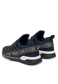 Versace Jeans Couture Sneakersy 78YA3SA3 Granatowy. Kolor: niebieski. Materiał: materiał #6