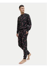 Jack & Jones Piżama Tristan 12285375 Czarny Loose Fit. Kolor: czarny. Materiał: syntetyk #7