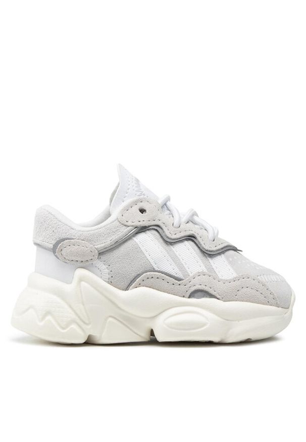 Adidas - adidas Sneakersy Ozweego El I EF6301 Szary. Kolor: szary. Materiał: skóra, zamsz