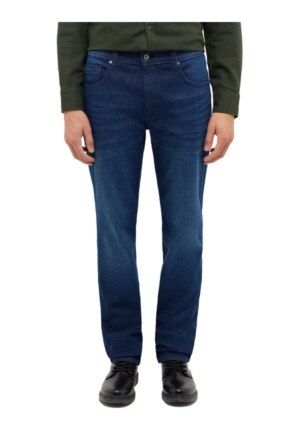 Męskie Spodnie jeansowe Mustang Style Washington Straight Denim Blue 1017233 5000 883
