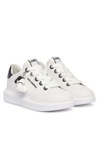 Karl Lagerfeld - KARL LAGERFELD Sneakersy Kapri KL62536C Biały. Kolor: biały. Materiał: skóra #3
