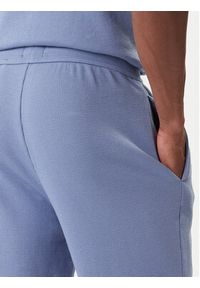 BOSS Spodnie dresowe Waffle 50535878 Błękitny Regular Fit. Kolor: niebieski. Materiał: syntetyk #4