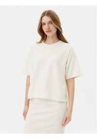 JOOP! T-Shirt 58 252JE58Taletta 30046245 Écru Relaxed Fit. Materiał: syntetyk, bawełna