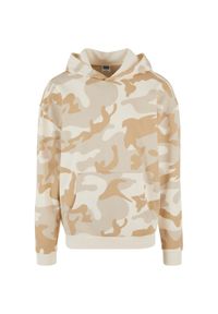 Bluza z kapturem Urban Classics Easy Camo. Typ kołnierza: kaptur. Kolor: beżowy #1