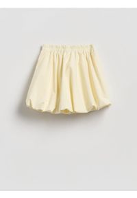Reserved - Spódnico-spodenki - żółty. Kolor: żółty. Materiał: tkanina. Wzór: gładki #1