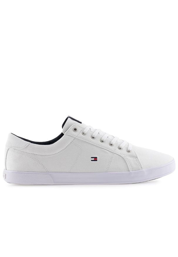 TOMMY HILFIGER - Buty Tommy Hilfiger Iconic Long Lace FM0FM01536-0K4 - białe. Okazja: na co dzień. Zapięcie: sznurówki. Kolor: biały. Materiał: guma, bawełna, tkanina. Szerokość cholewki: normalna. Obcas: na platformie