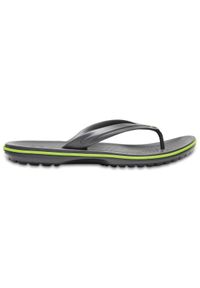 Japonki plażowe dla dorosłych Crocs Crocband Flip. Okazja: na plażę. Kolor: szary, wielokolorowy, zielony. Materiał: materiał, syntetyk
