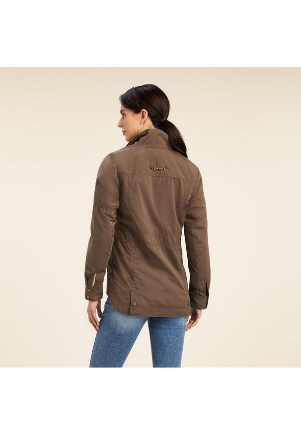 Damska kurtka wodoodporna Ariat Calumet Field. Kolor: brązowy. Materiał: bawełna