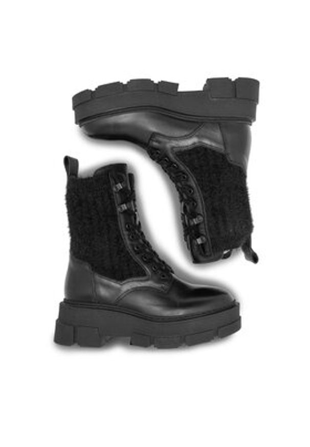 Badura Trzewiki AGUEDA-2605 Czarny. Kolor: czarny. Materiał: materiał