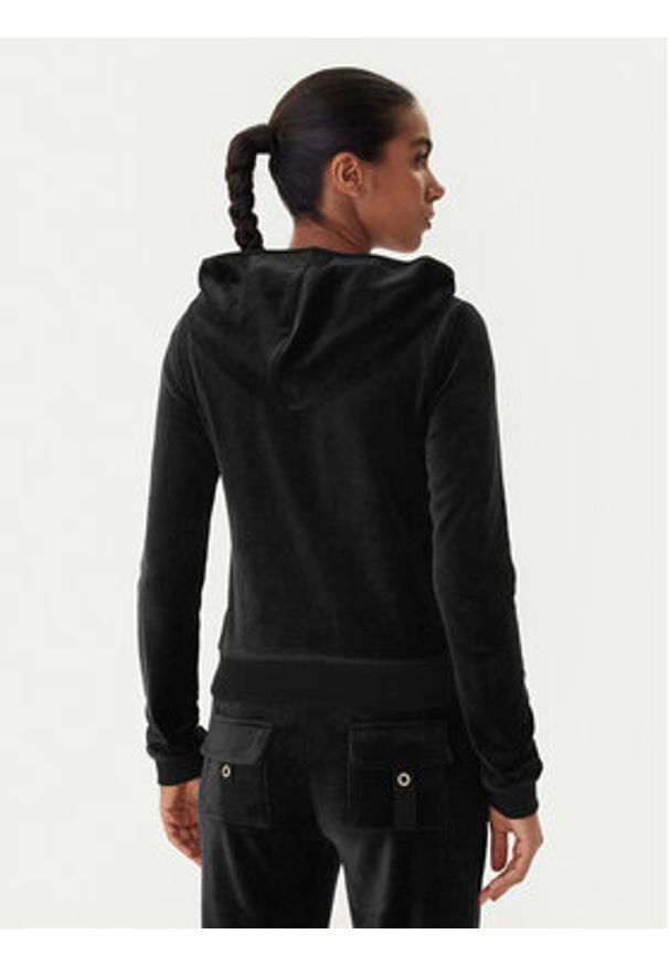 Juicy Couture Bluza Robyn JCSEBJ007G Czarny Slim Fit. Kolor: czarny. Materiał: bawełna
