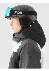 4f - 4F Kurtka snowboardowa membrana 10000 męska - biała 3XL. Okazja: na co dzień. Typ kołnierza: kaptur. Kolor: biały. Materiał: dzianina, materiał, tkanina, poliester. Wzór: gładki. Sezon: zima. Styl: casual, klasyczny, sportowy #2