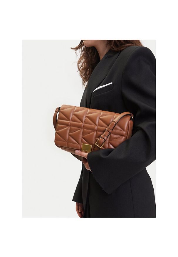 Karl Lagerfeld - Torebka KARL LAGERFELD. Kolor: brązowy