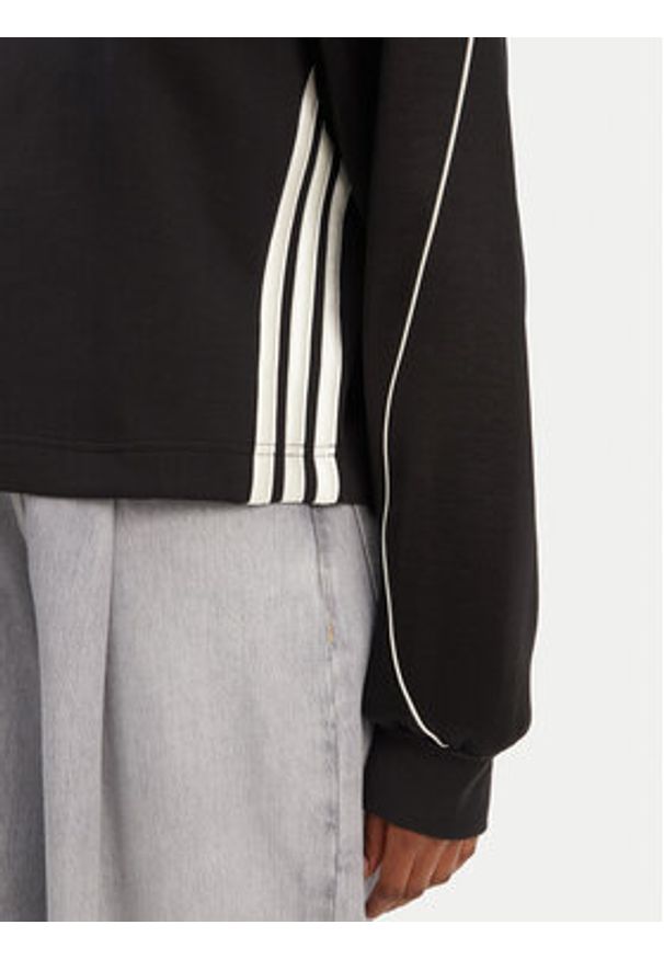 Adidas - adidas Bluza Stadium 3-Stripes JL6996 Czarny Loose Fit. Kolor: czarny. Materiał: bawełna