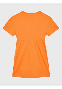 Calvin Klein Jeans Sukienka codzienna Overlap IG0IG01959 Pomarańczowy Regular Fit. Okazja: na co dzień. Kolor: pomarańczowy. Materiał: bawełna. Typ sukienki: proste. Styl: casual #3