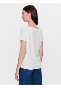 Vero Moda T-Shirt Siv 10282877 Biały Regular Fit. Kolor: biały. Materiał: bawełna #3