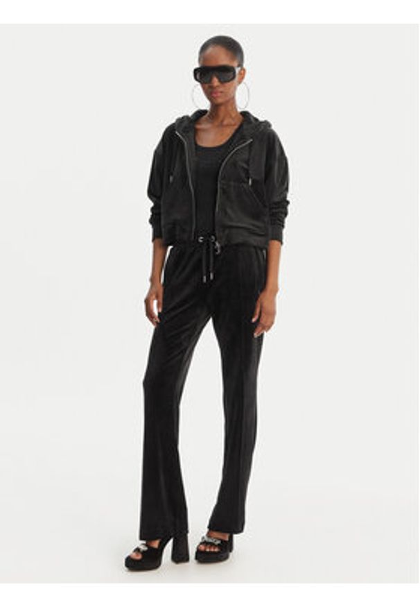 Juicy Couture Bluza Iccle JCWAS126304 Czarny Oversize. Kolor: czarny. Materiał: syntetyk